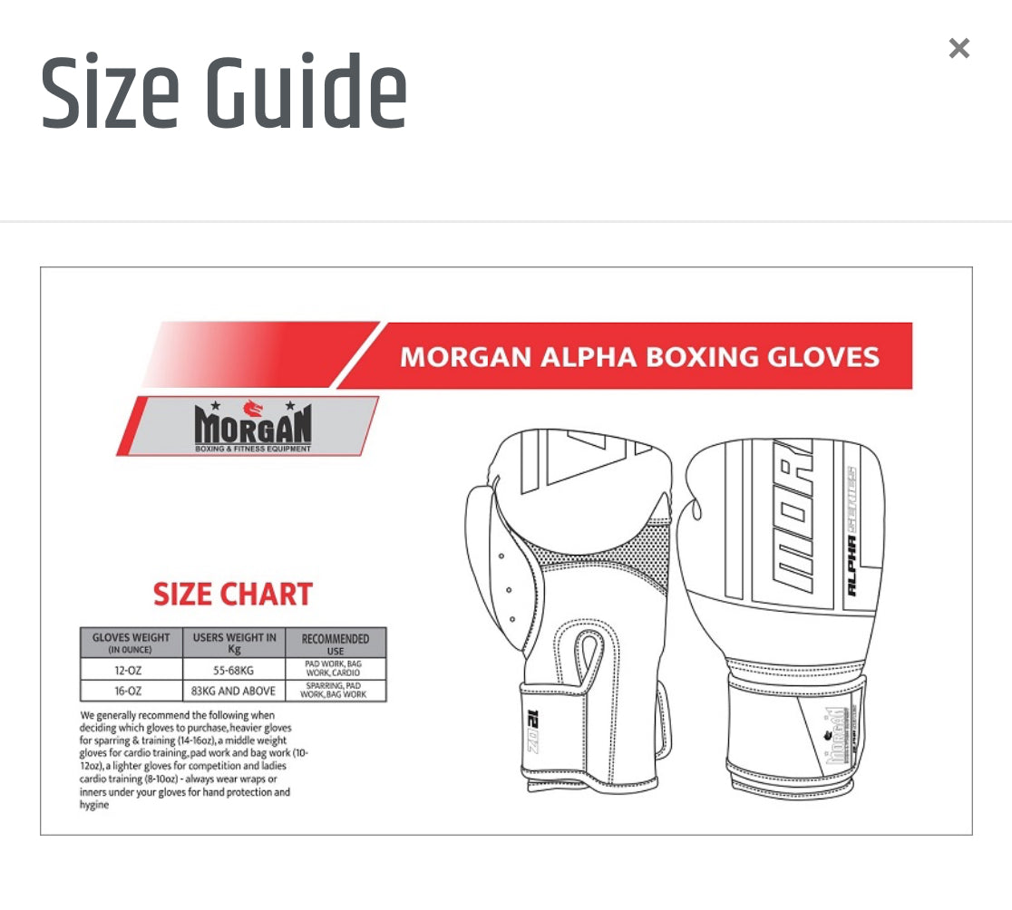 Boxing Gloves - MORGAN ALPHA ( 16OZ )