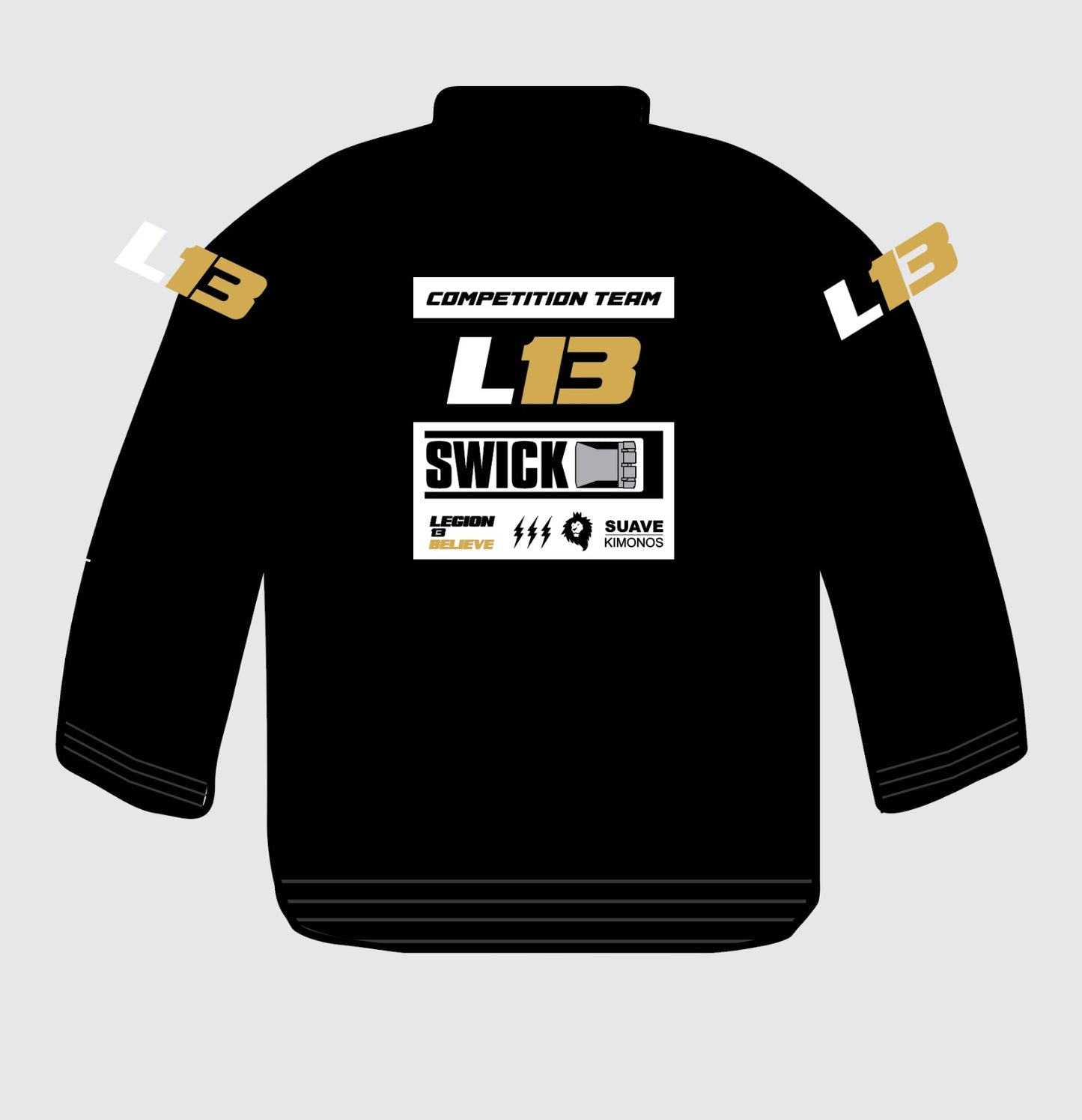 Standard L13 Black Gi - Competition Team