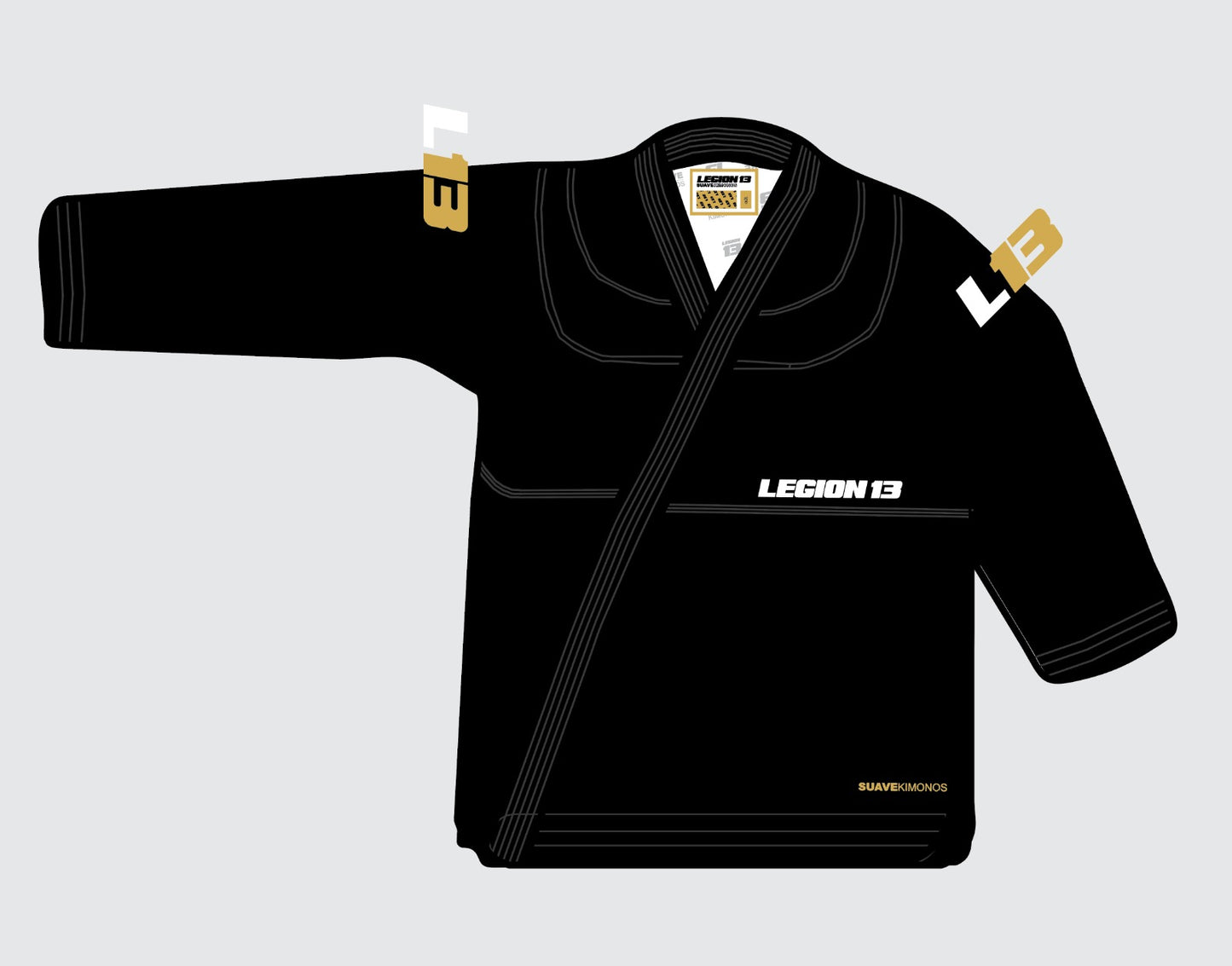 Standard L13 Black Gi - Competition Team