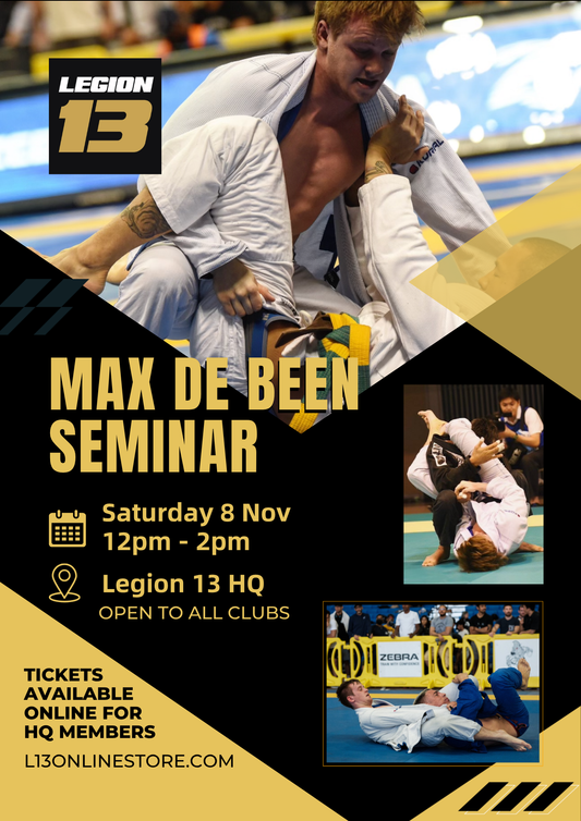 Max De Been Seminar- Legion HQ members tickets
